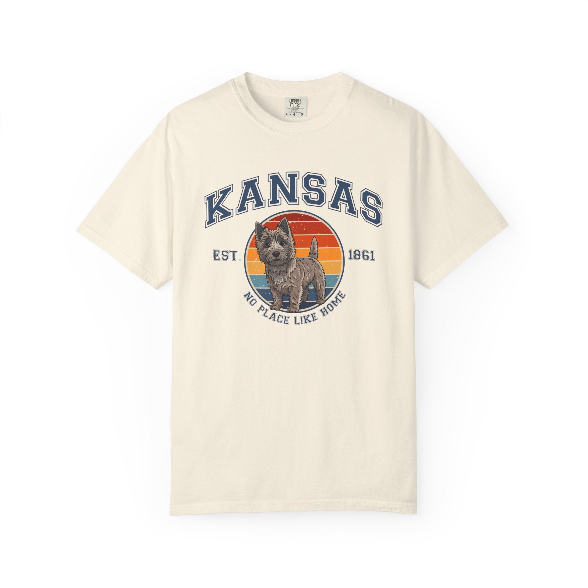 Kansas Vintage State T-Shirt – Sunset Cairn Terrier