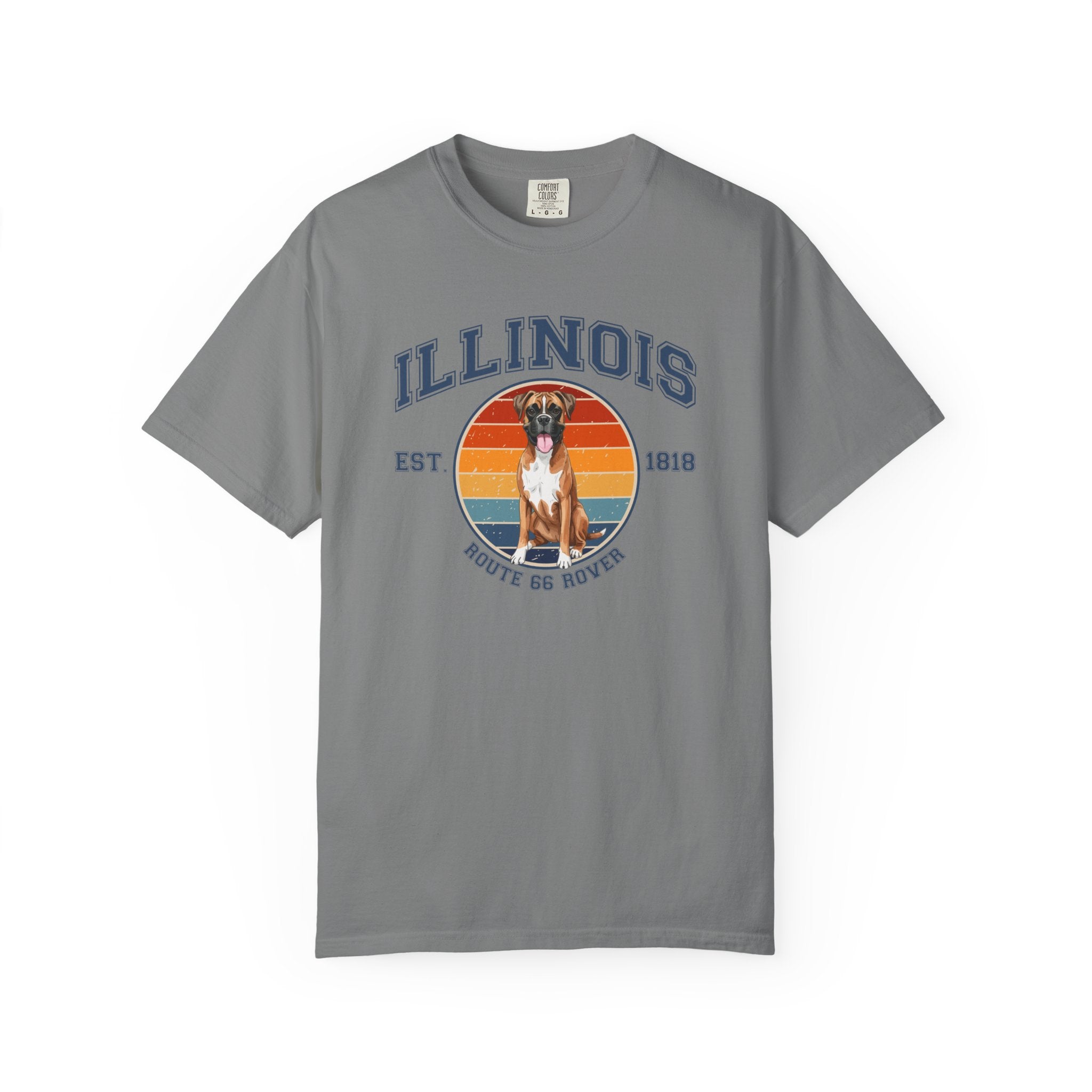 Illinois Vintage State T-Shirt – Sunset Boxer