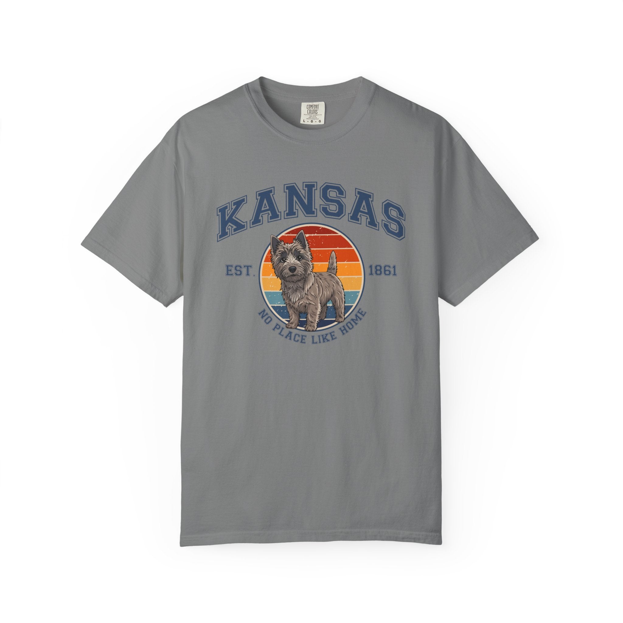 Kansas Vintage State T-Shirt – Sunset Cairn Terrier