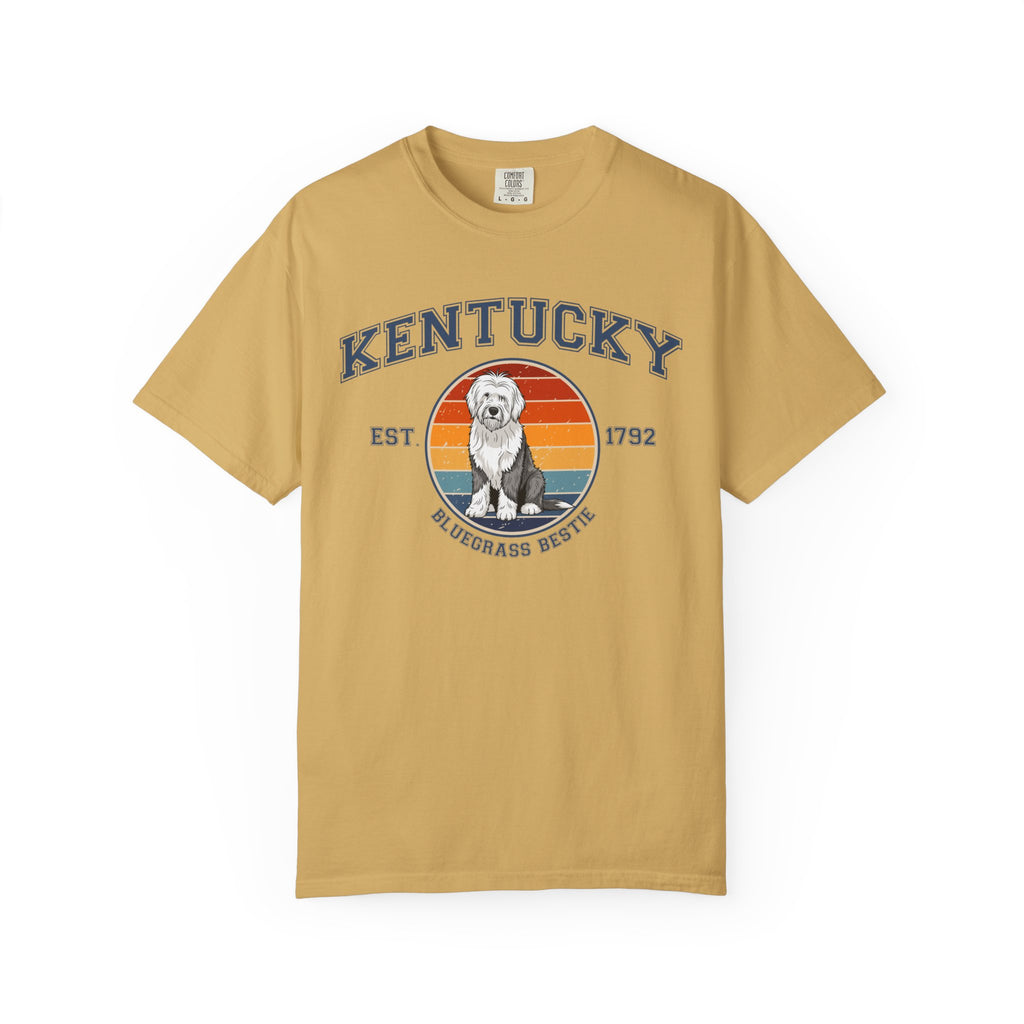 Kentucky Vintage State T-Shirt – Sunset Old English Sheepdog