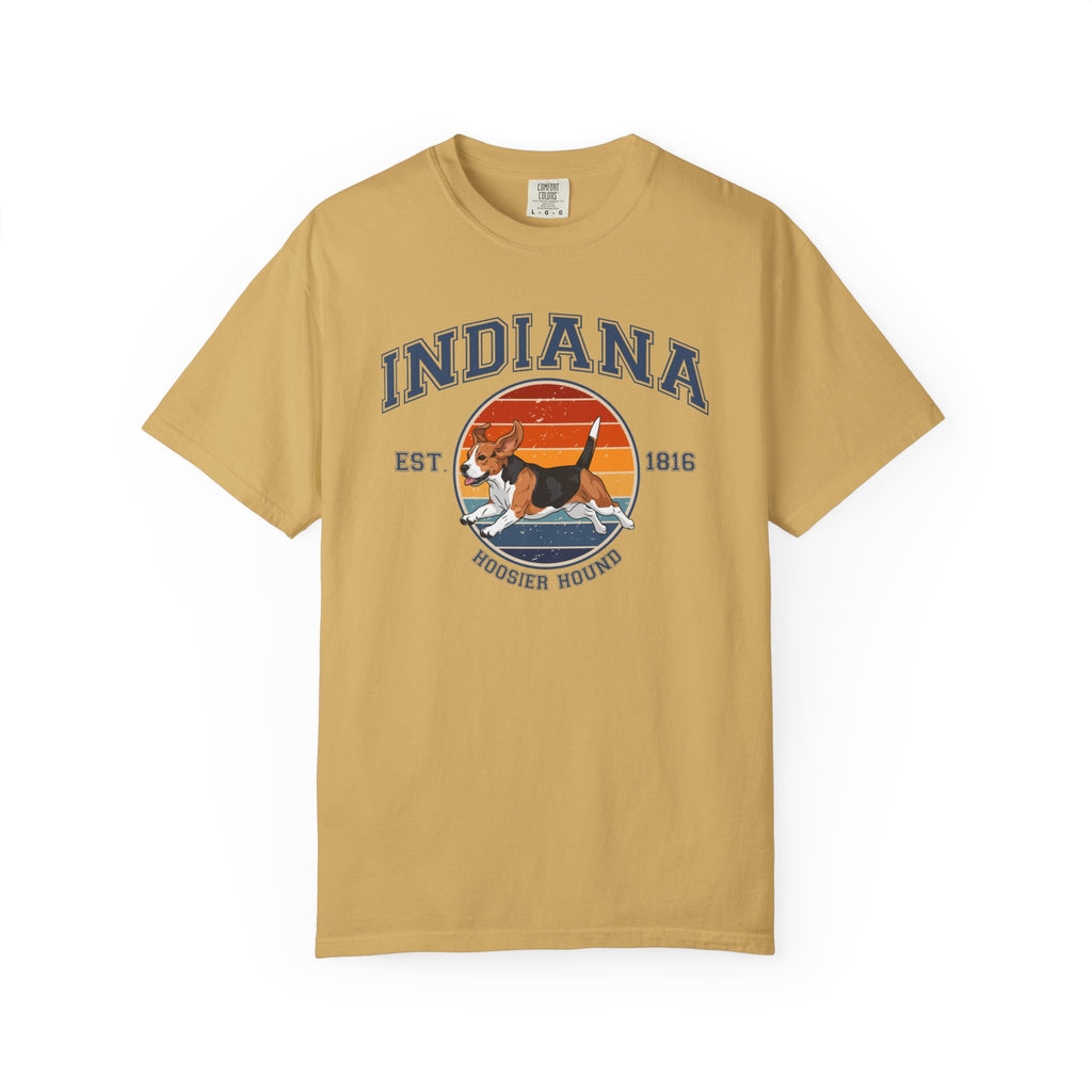 Indiana Vintage State T-Shirt – Sunset Beagle