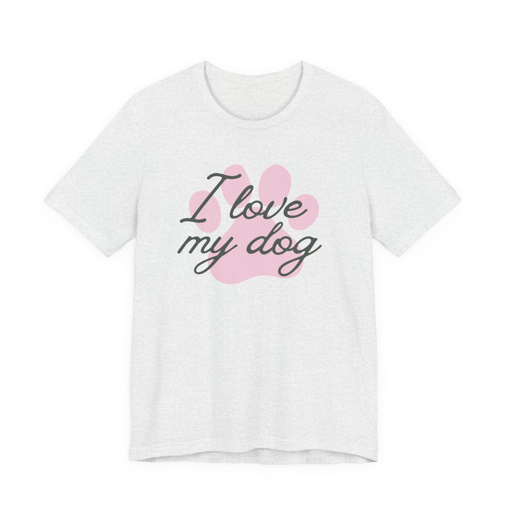 I Love My Dog (Paw Print) – T-Shirt