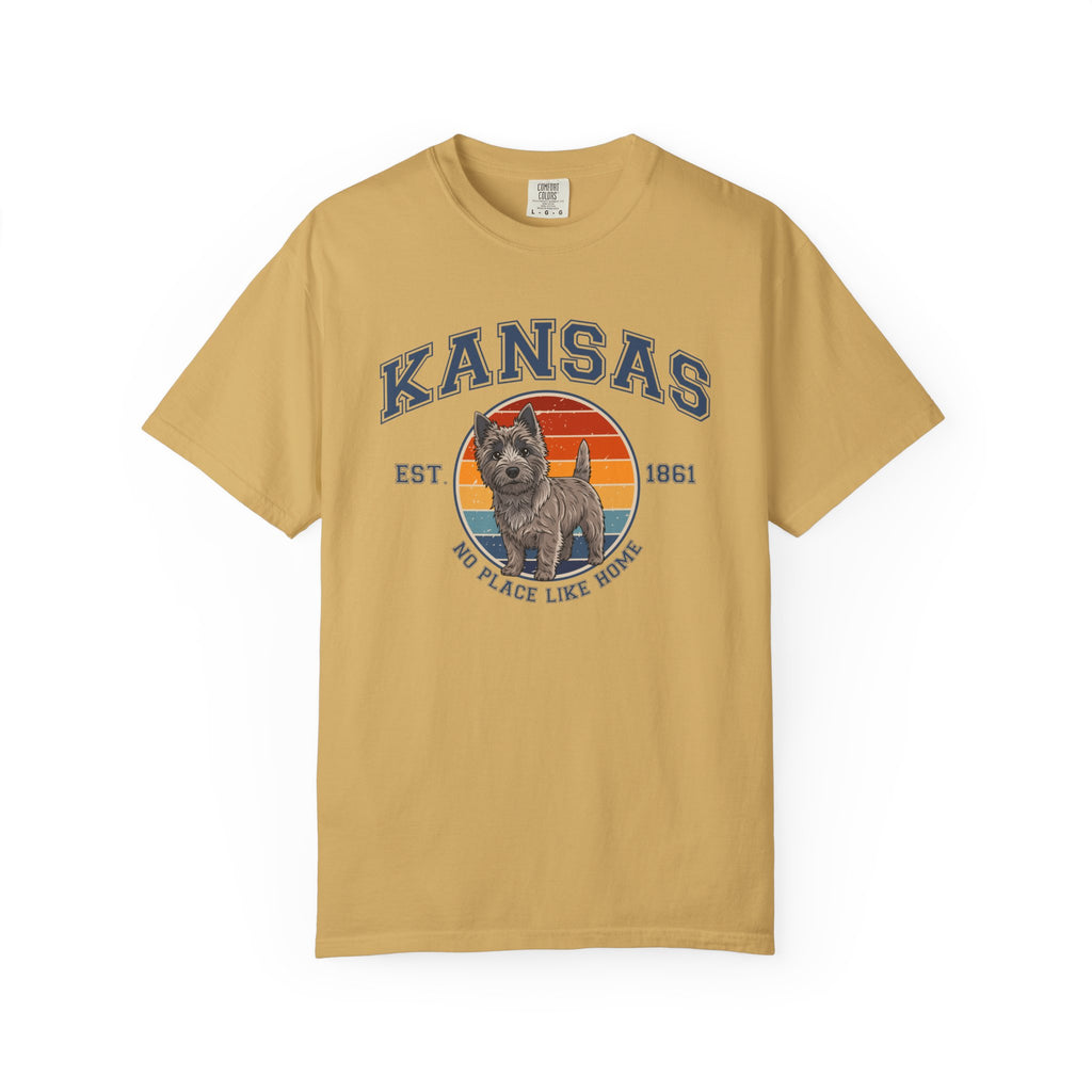 Kansas Vintage State T-Shirt – Sunset Cairn Terrier