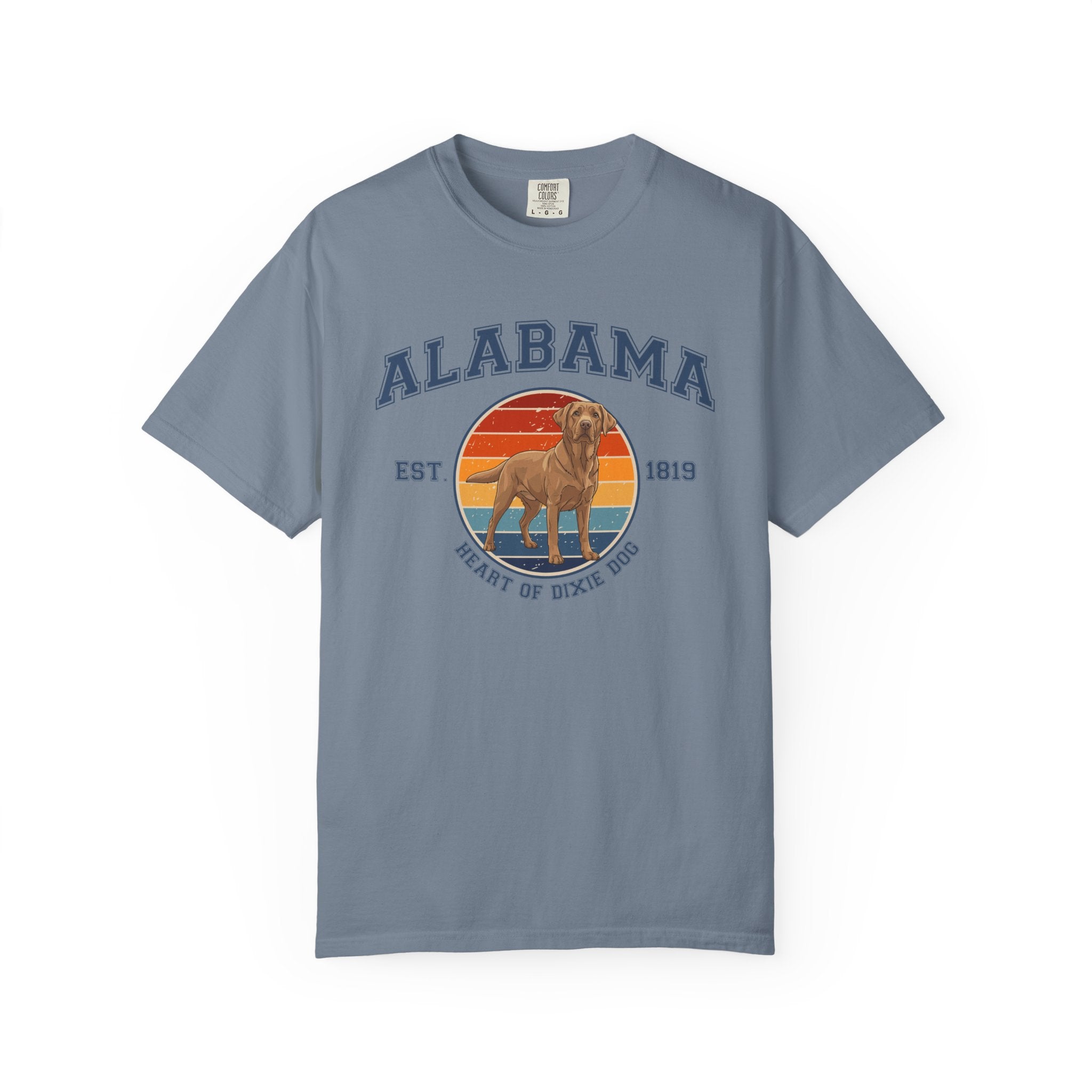 Alabama Vintage State T-Shirt – Sunset Labrador