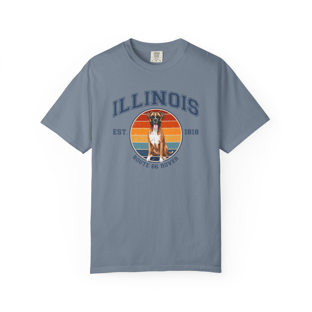 Illinois Vintage State T-Shirt – Sunset Boxer