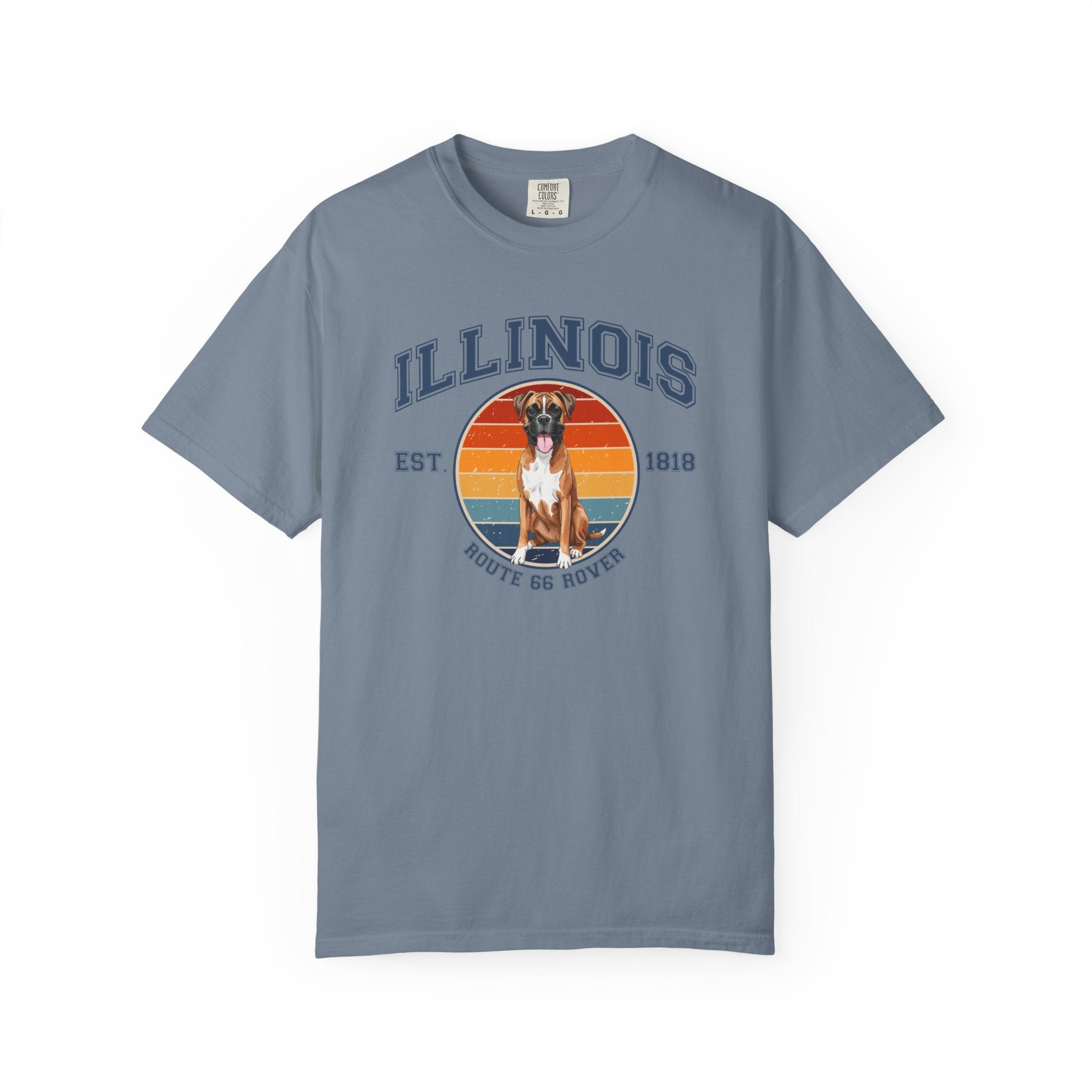 Illinois Vintage State T-Shirt – Sunset Boxer