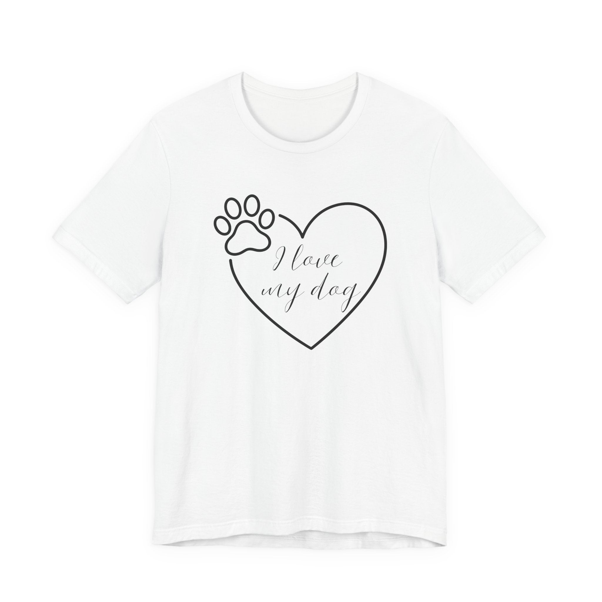 I Love My Dog (Heart and Paw)– T-Shirt