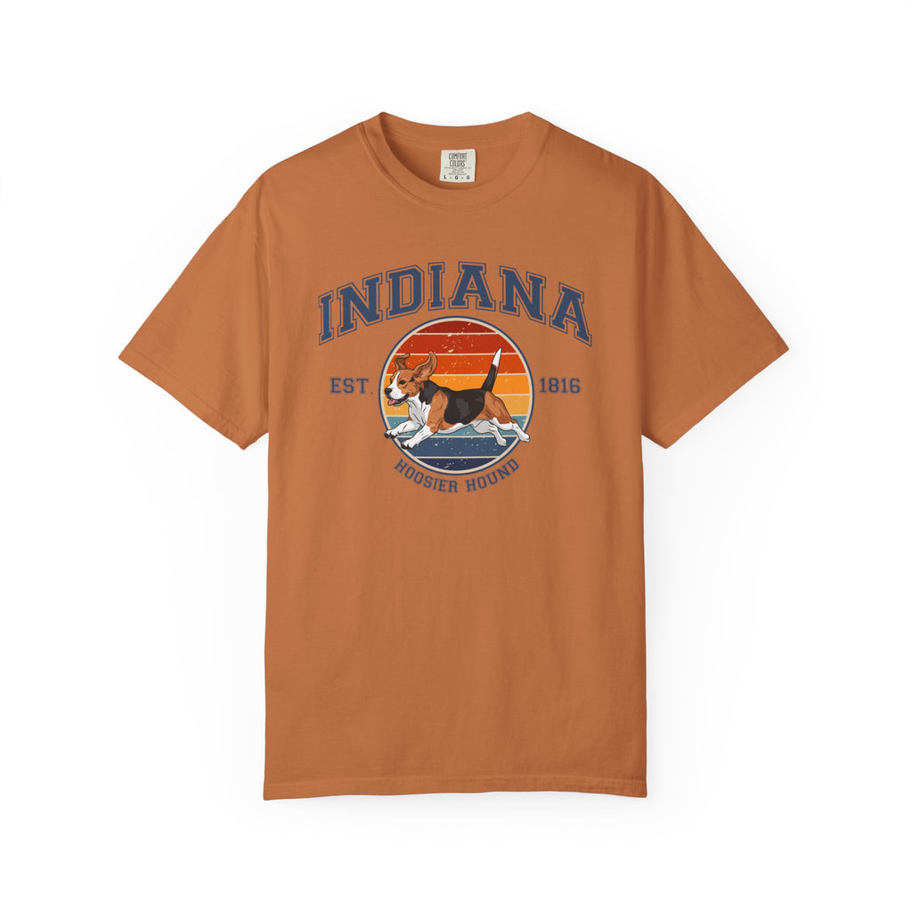 Indiana Vintage State T-Shirt – Sunset Beagle