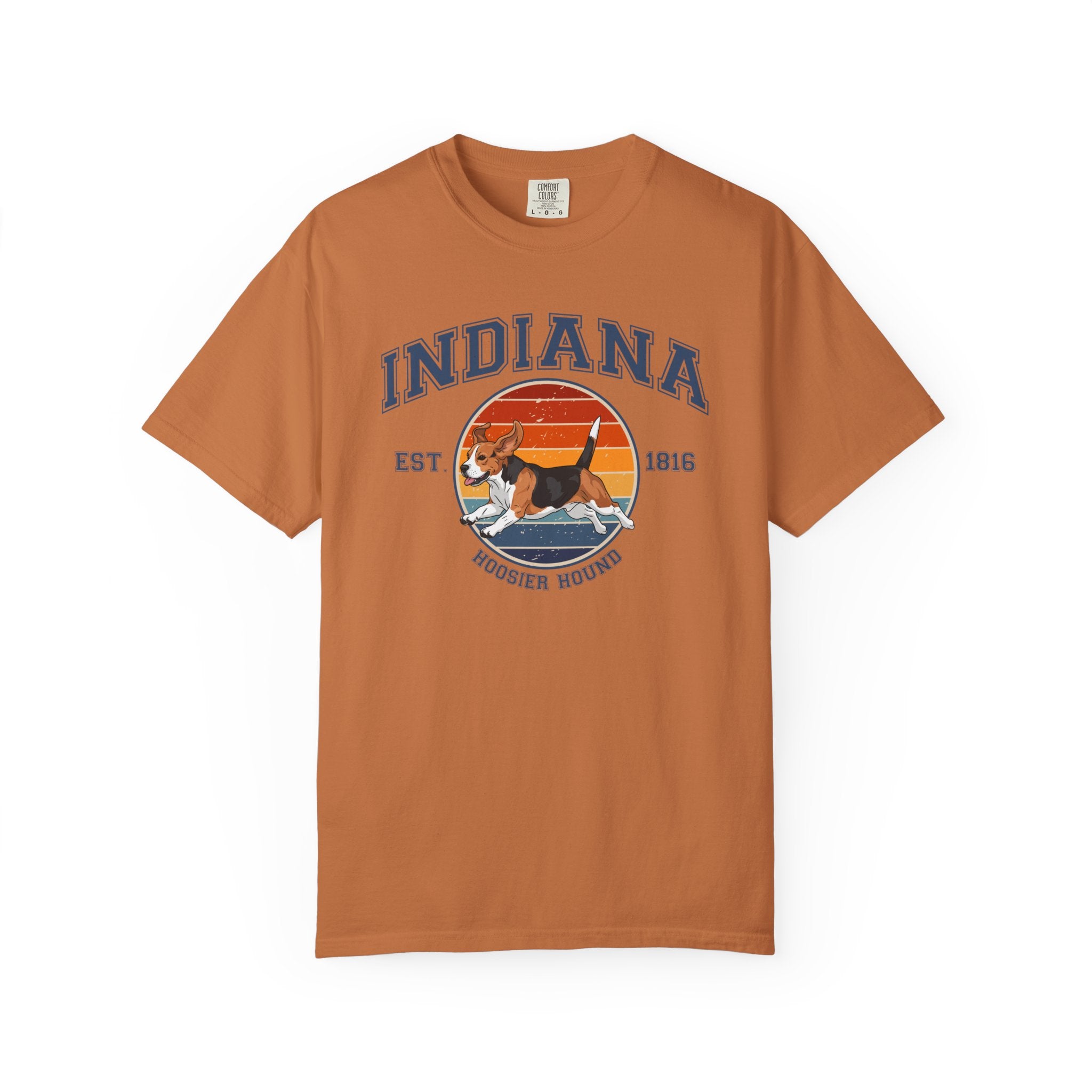Indiana Vintage State T-Shirt – Sunset Beagle