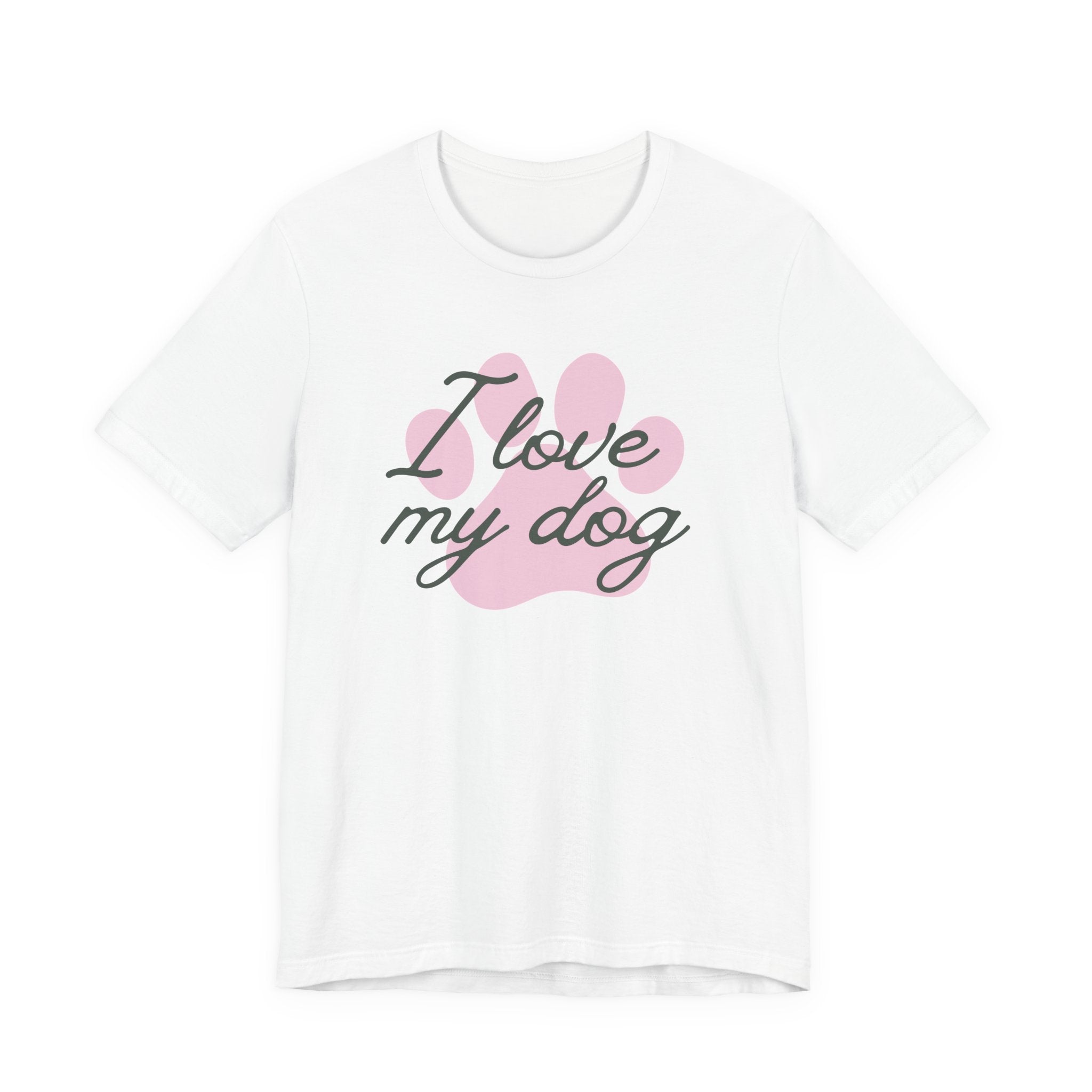 I Love My Dog (Paw Print) – T-Shirt
