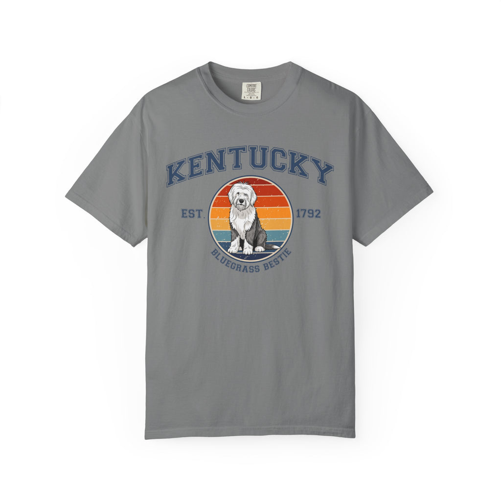 Kentucky Vintage State T-Shirt – Sunset Old English Sheepdog