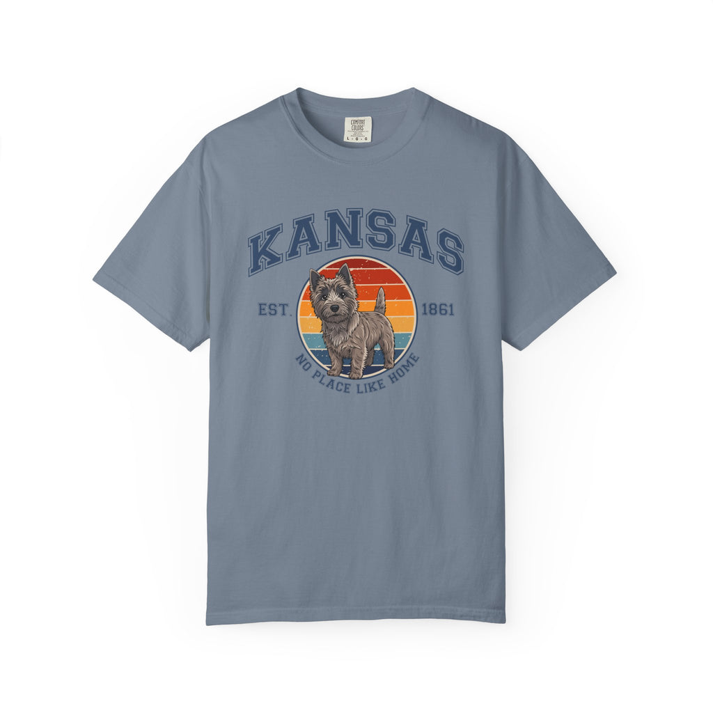 Kansas Vintage State T-Shirt – Sunset Cairn Terrier
