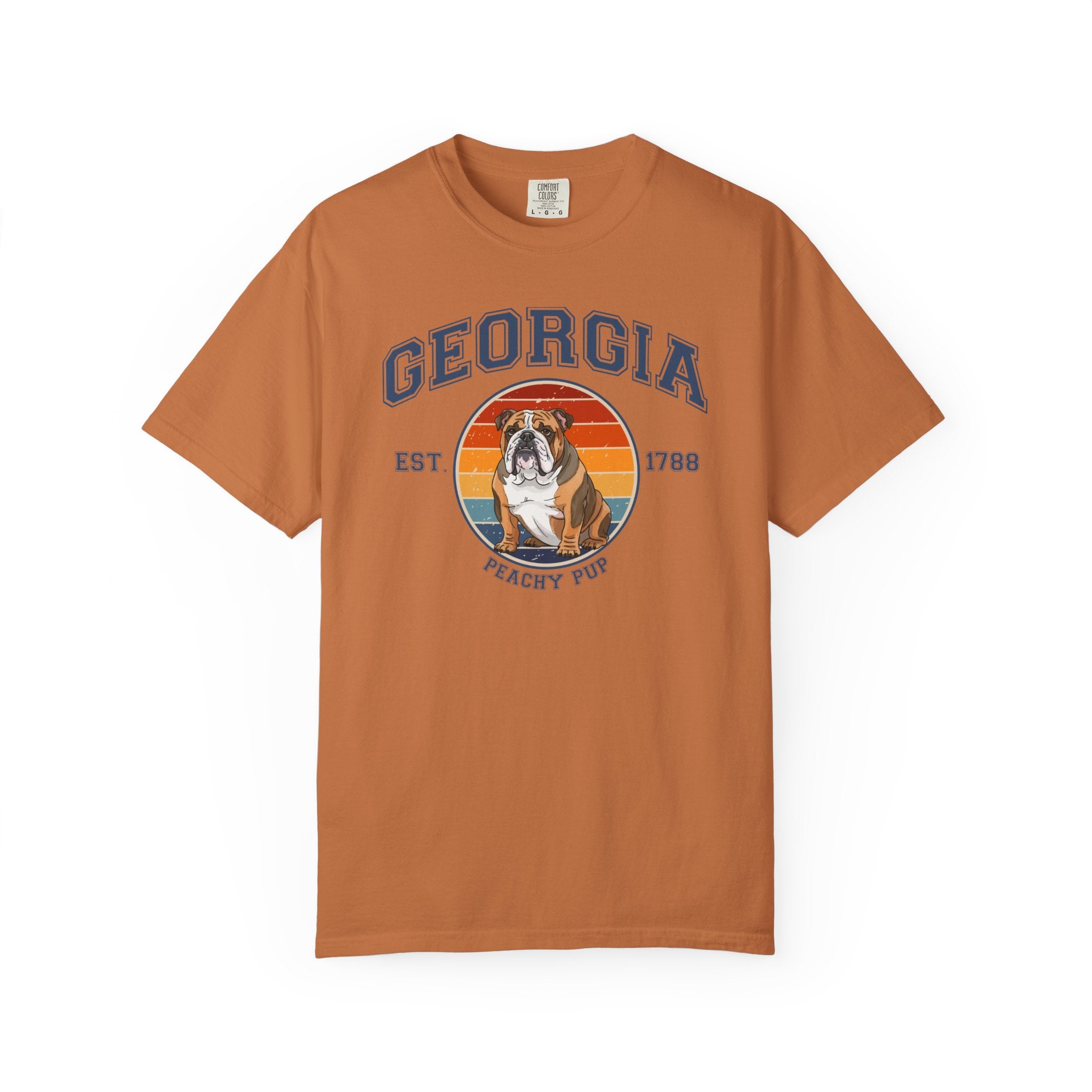Georgia Vintage State T-Shirt – Sunset Bulldog