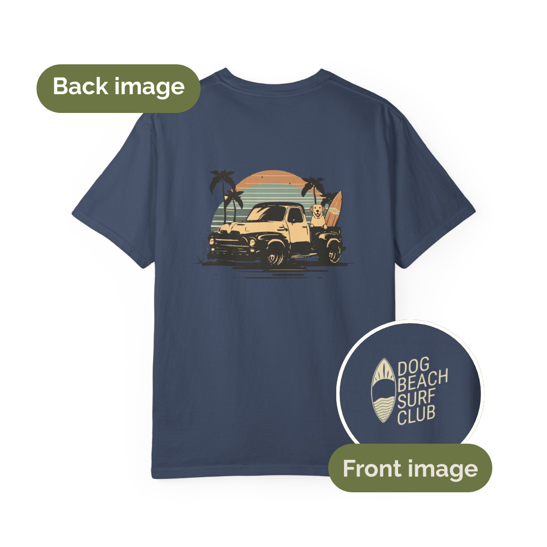 Retro Surf Truck and Dog T-shirt