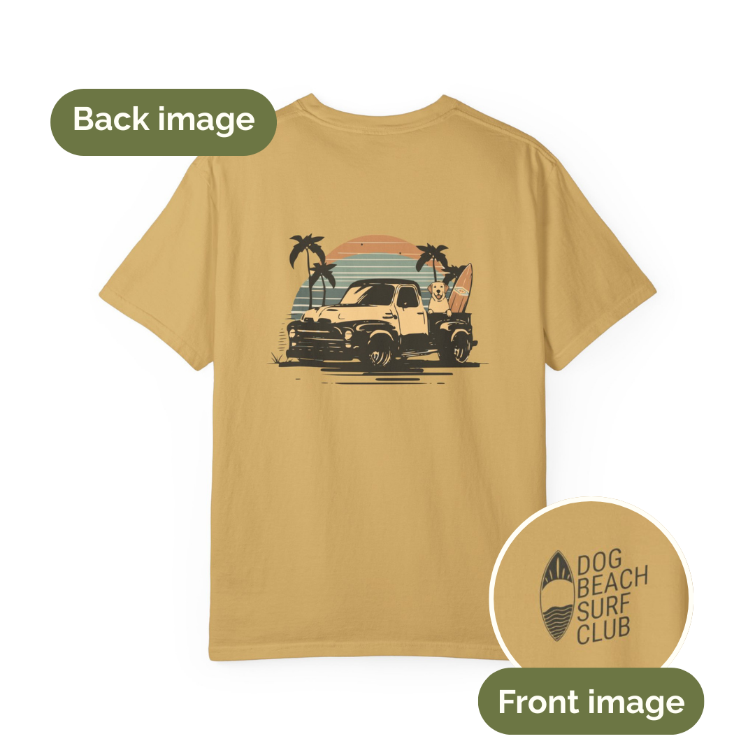 Retro Surf Truck and Dog T-shirt