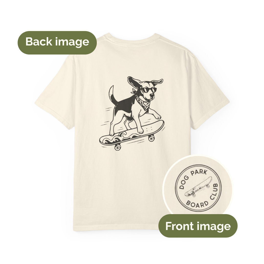 Dog Park Board Club - Skateboarding Beagle T-shirt