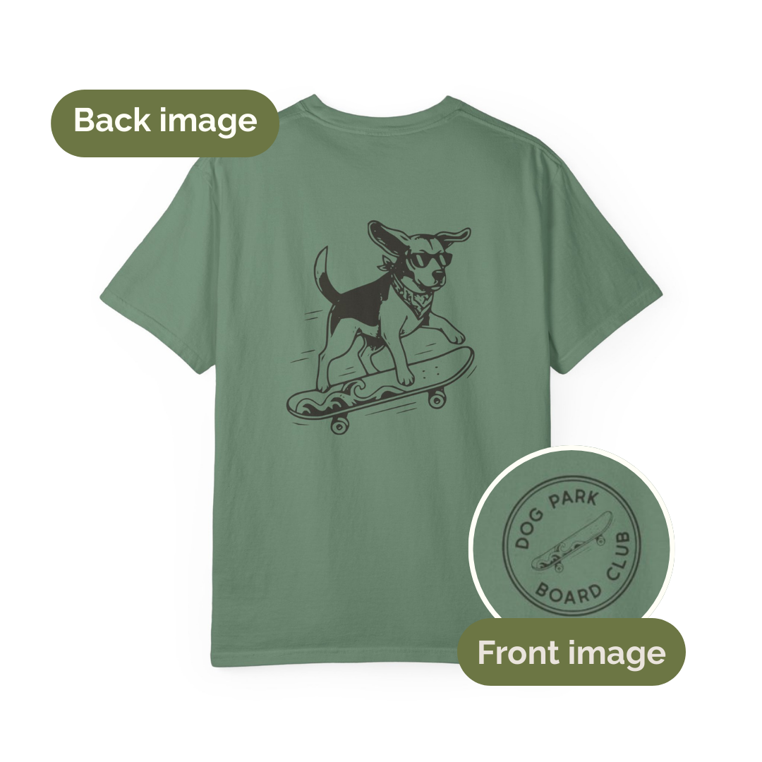 Dog Park Board Club - Skateboarding Beagle T-shirt
