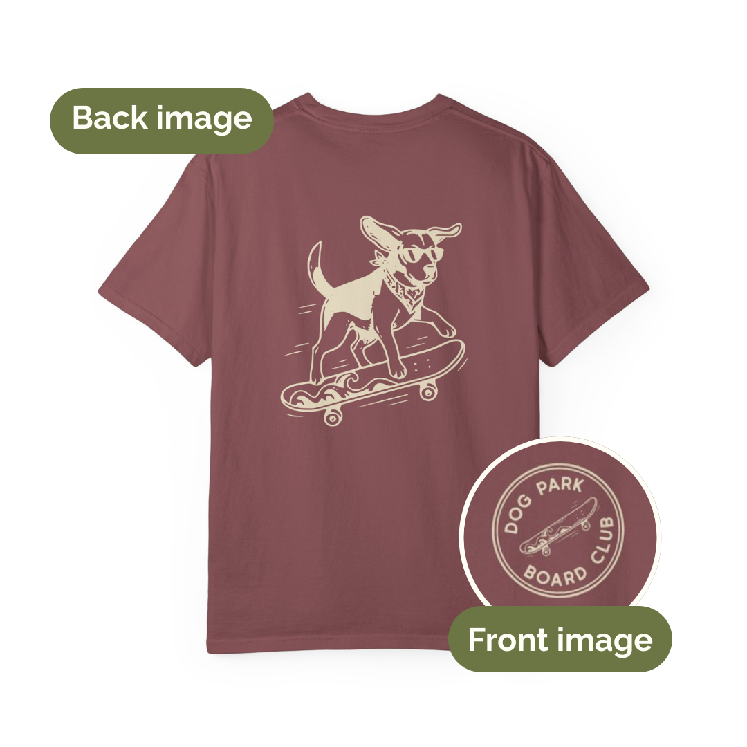 Dog Park Board Club - Skateboarding Beagle T-shirt