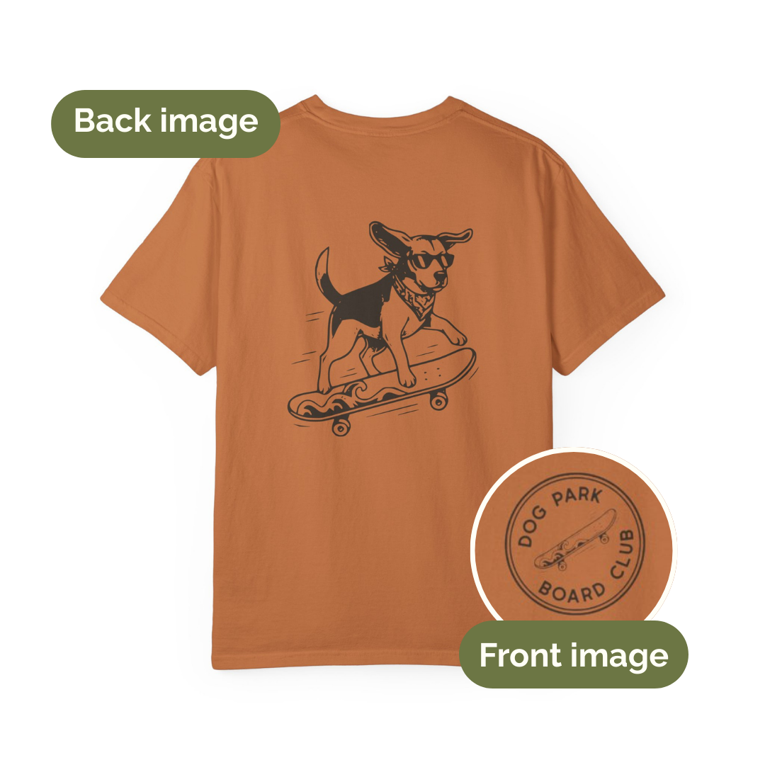Dog Park Board Club - Skateboarding Beagle T-shirt