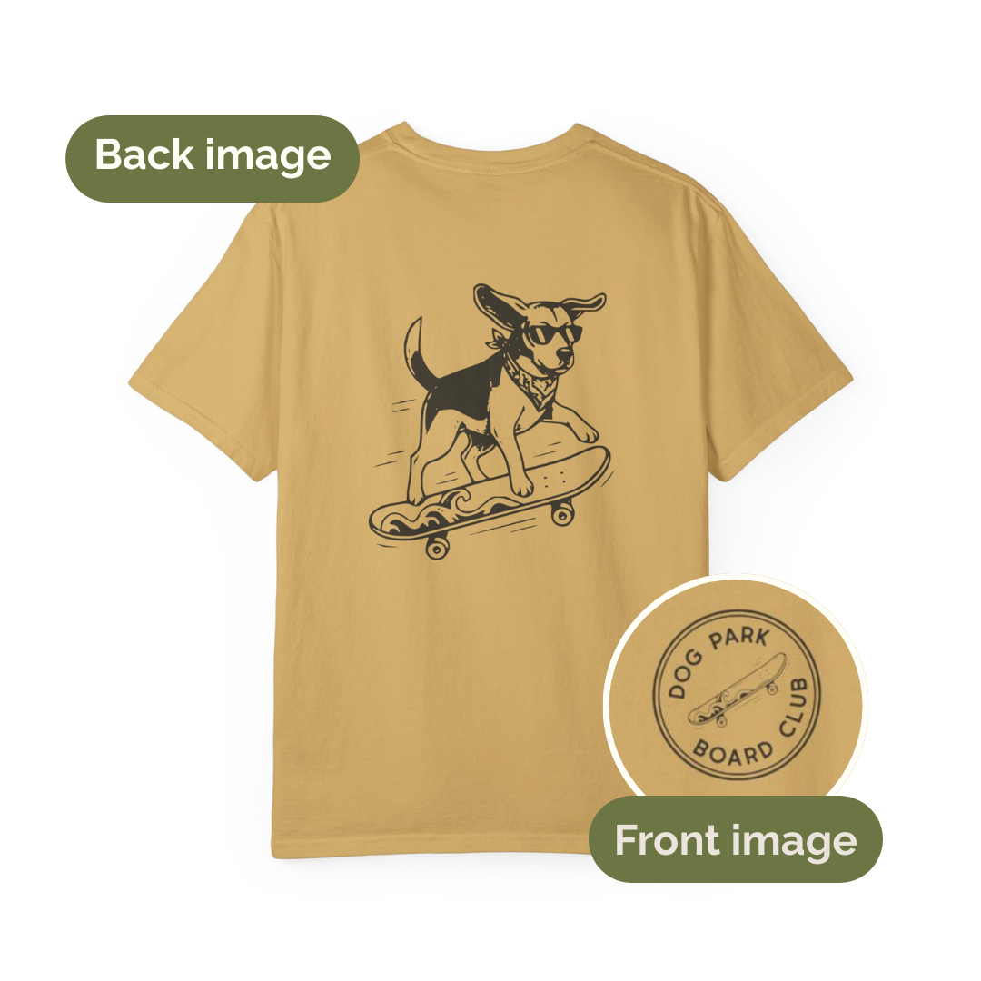 Dog Park Board Club - Skateboarding Beagle T-shirt