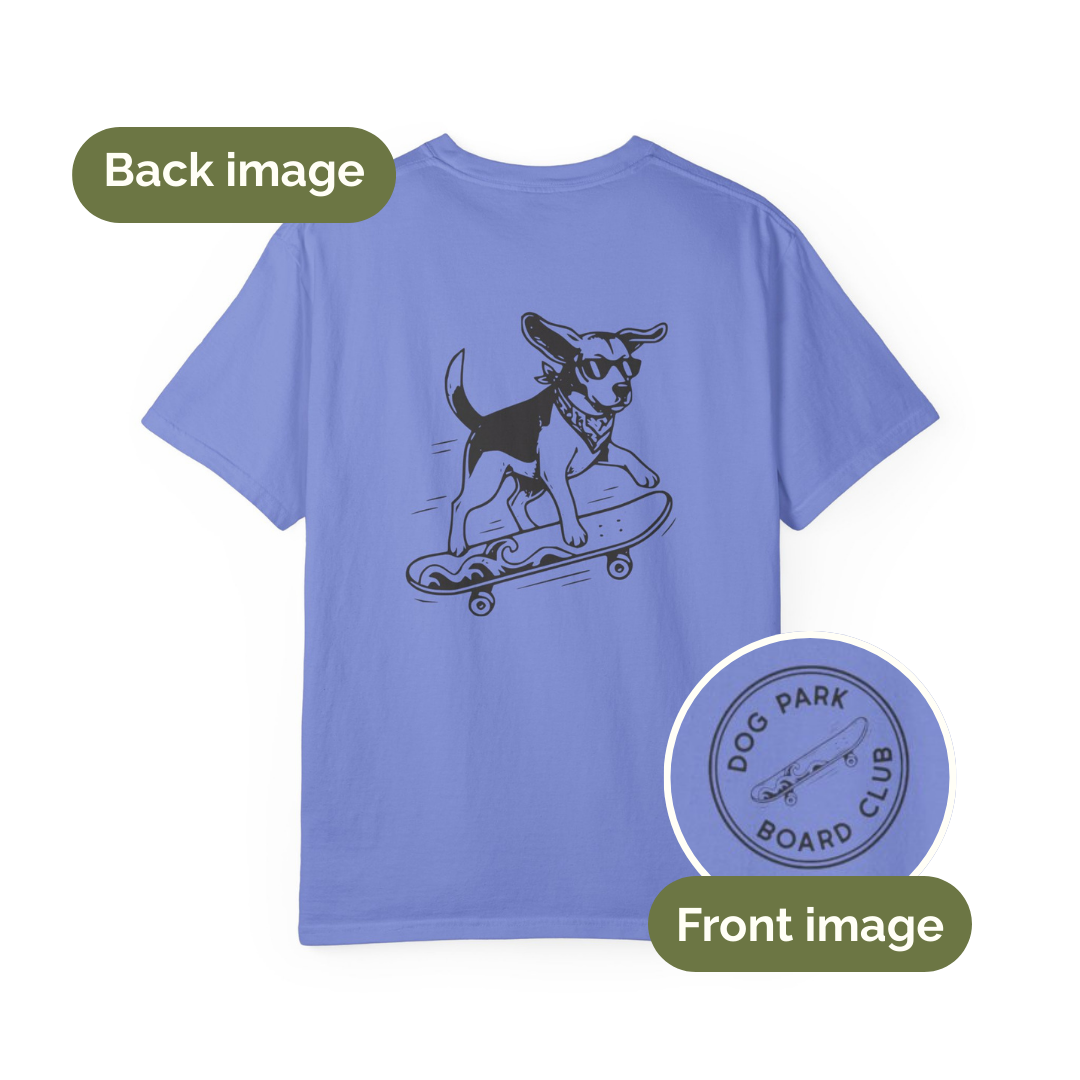 Dog Park Board Club - Skateboarding Beagle T-shirt