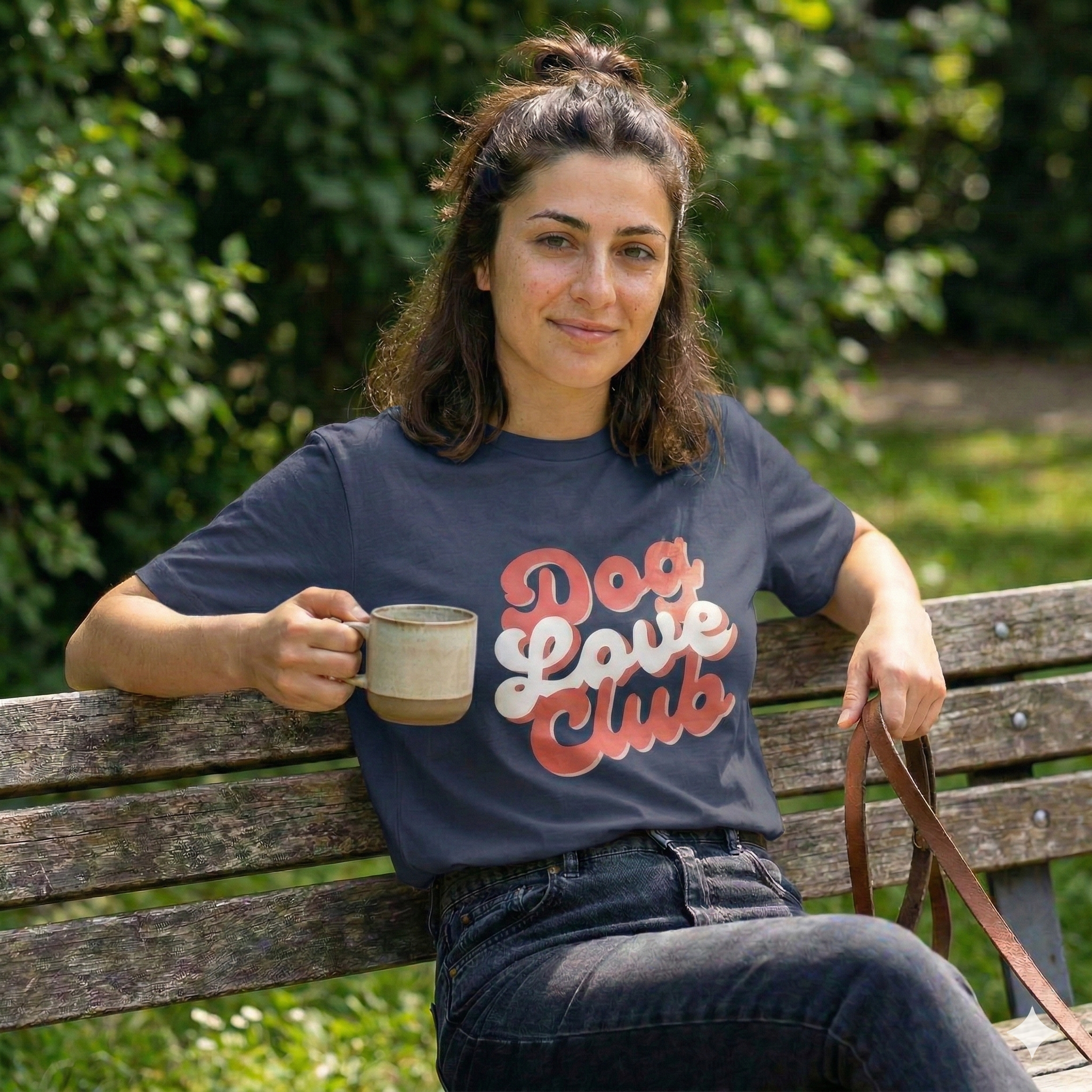 Dog Love Club Retro Graphic T-shirt