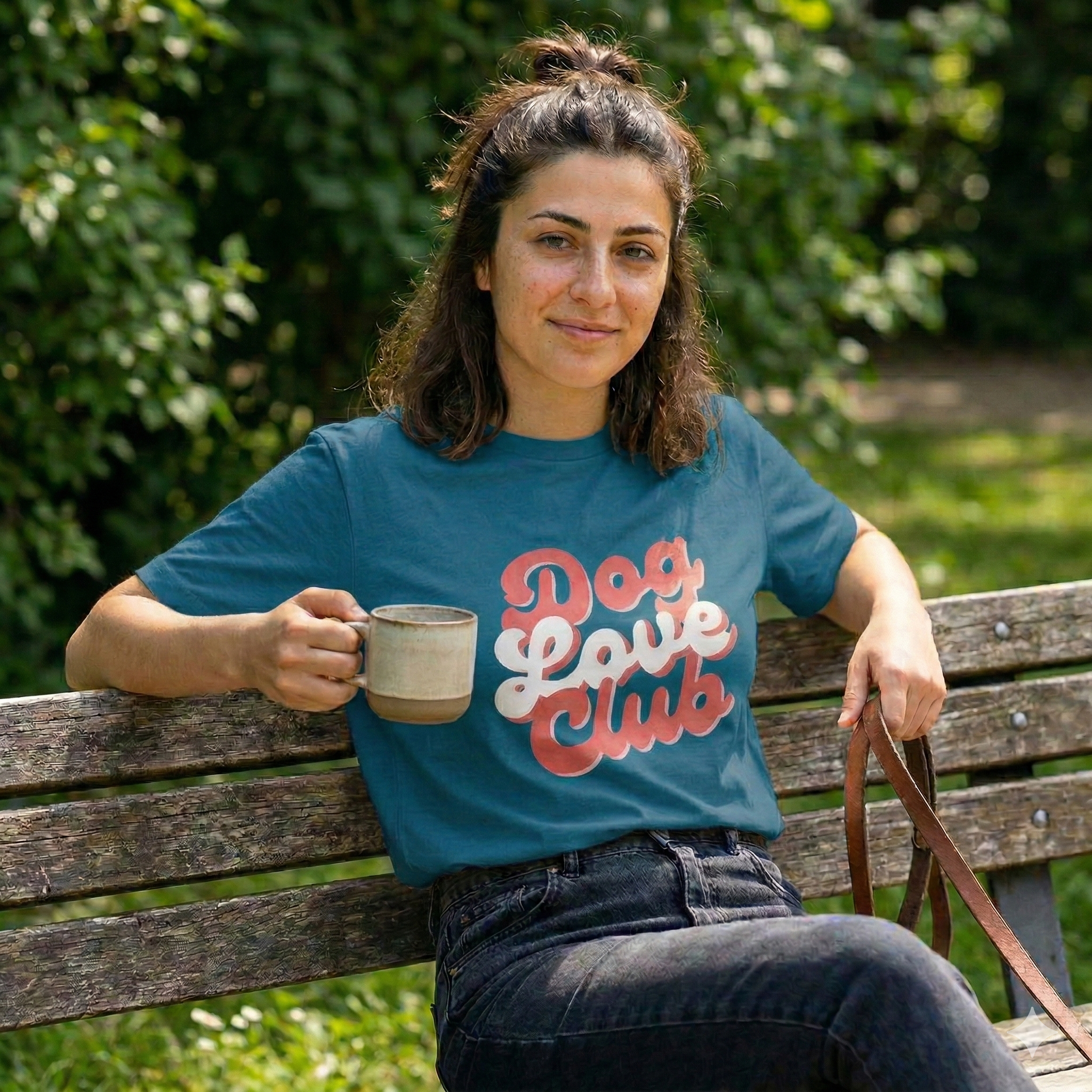 Dog Love Club Retro Graphic T-shirt