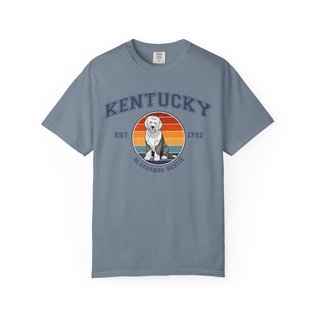 Kentucky Vintage State T-Shirt – Sunset Old English Sheepdog