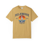 Delaware Vintage State T-Shirt – Sunset Greyhound