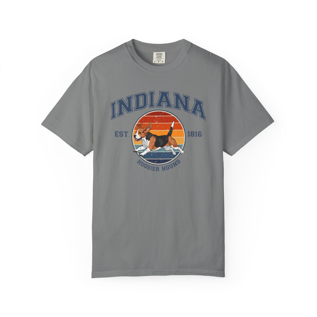 Indiana Vintage State T-Shirt – Sunset Beagle