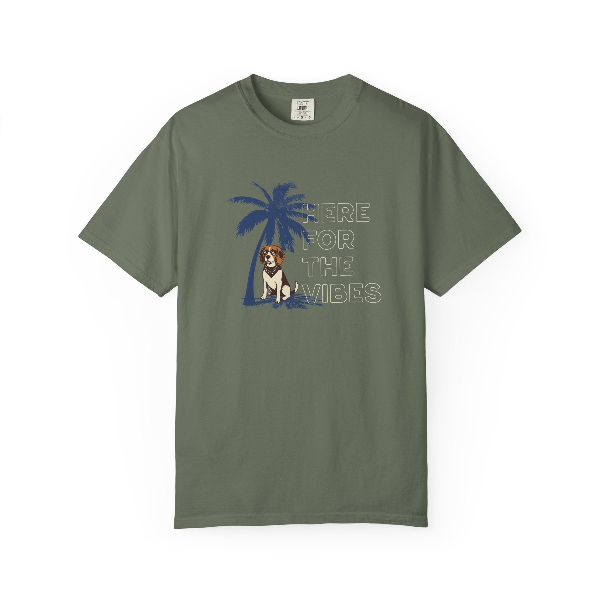 Here for the Vibes Palm Tree T-shirt