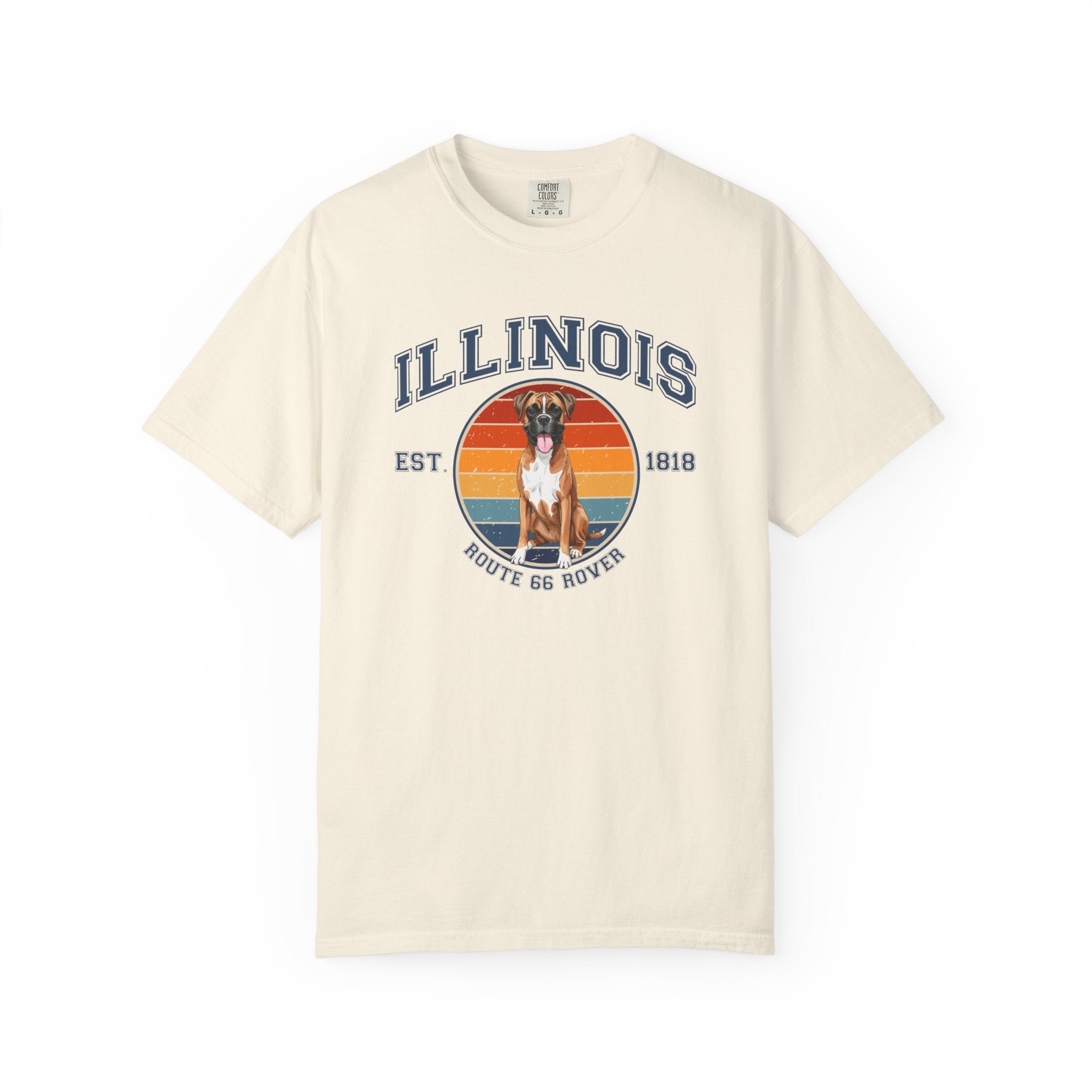 Illinois Vintage State T-Shirt – Sunset Boxer