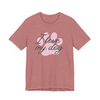 I Love My Dog (Paw Print) – T-Shirt