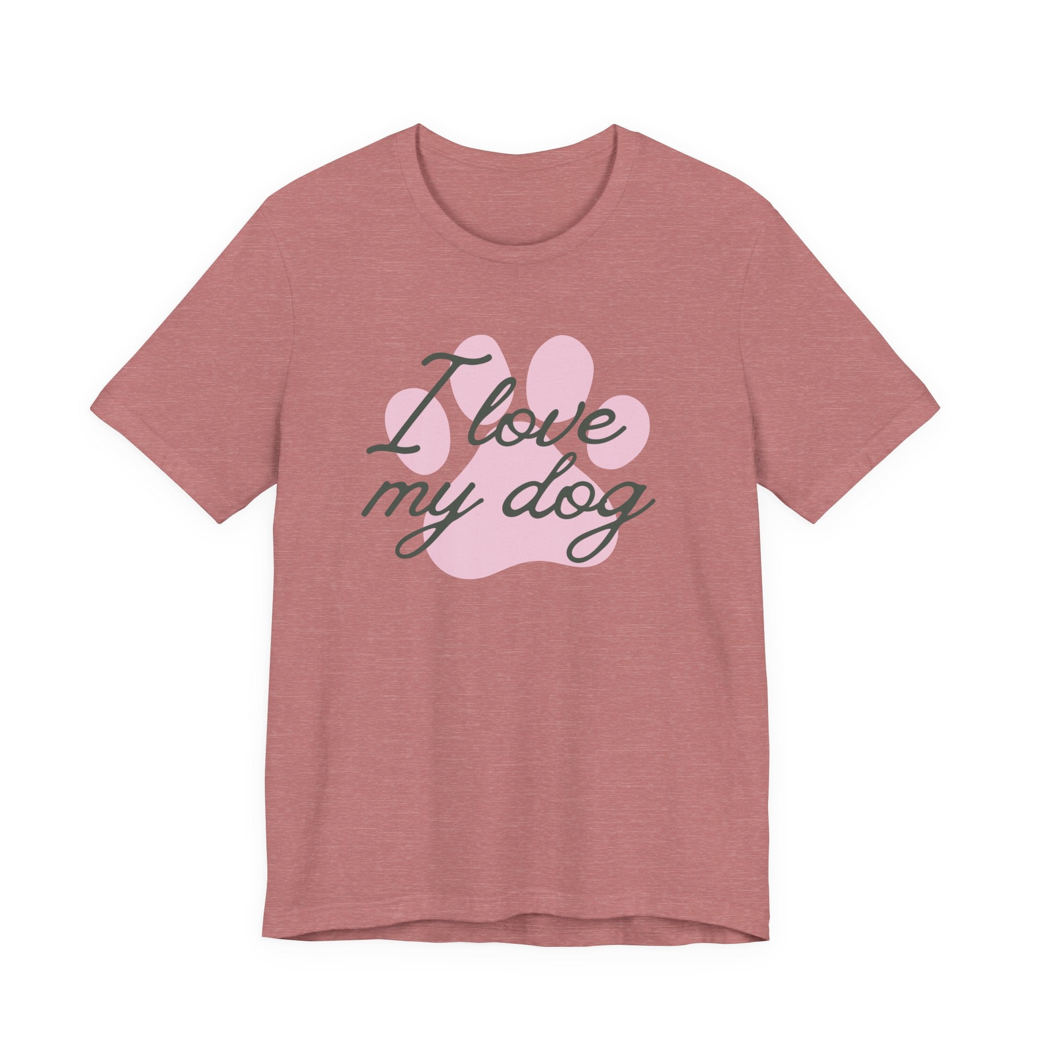 I Love My Dog (Paw Print) – T-Shirt