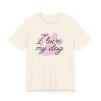 I Love My Dog (Paw Print) – T-Shirt