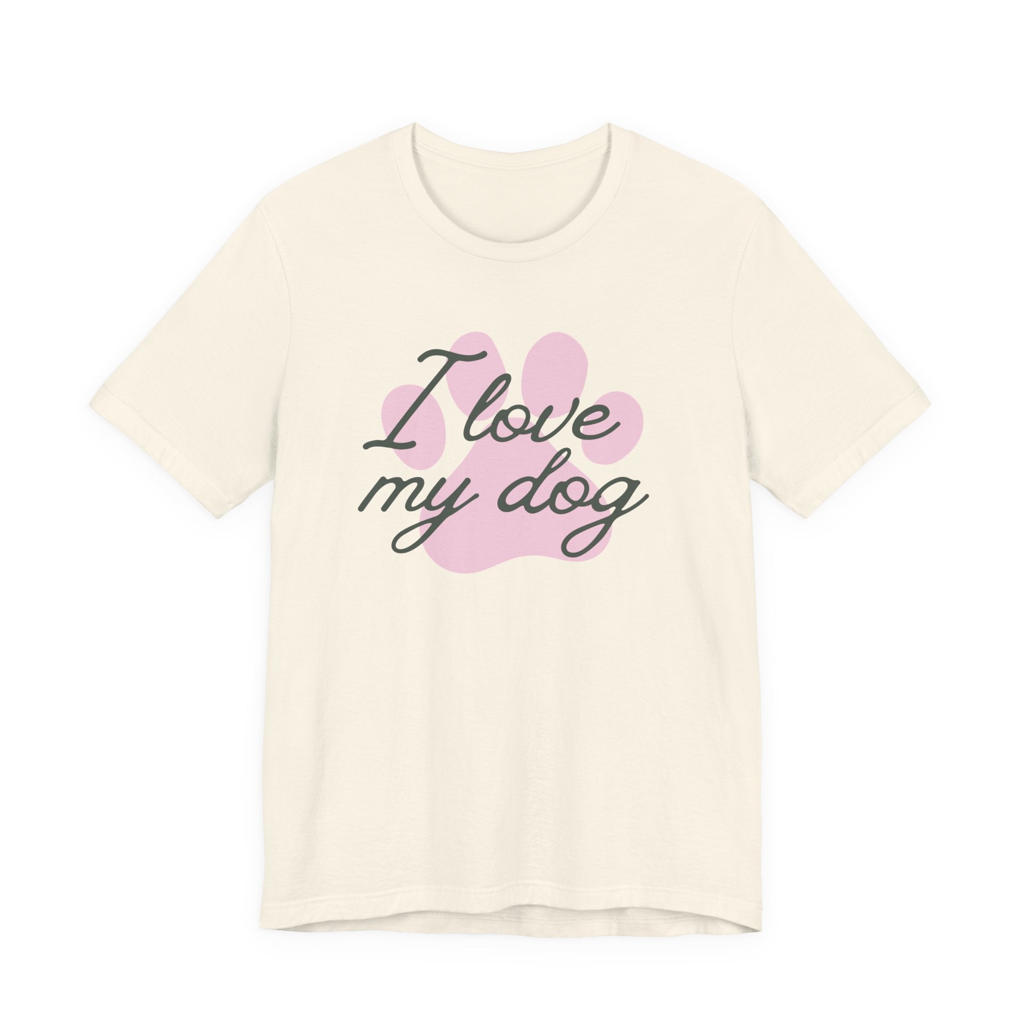 I Love My Dog (Paw Print) – T-Shirt