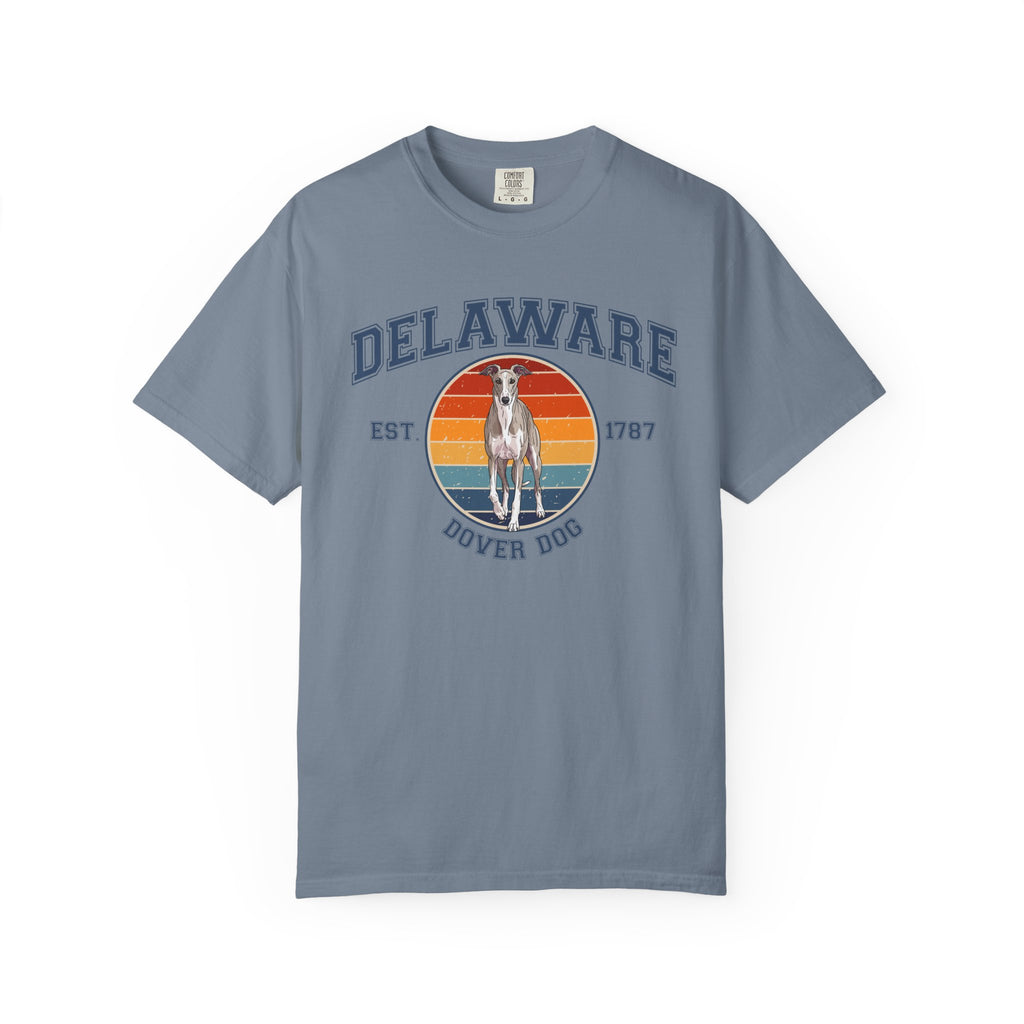 Delaware Vintage State T-Shirt – Sunset Greyhound