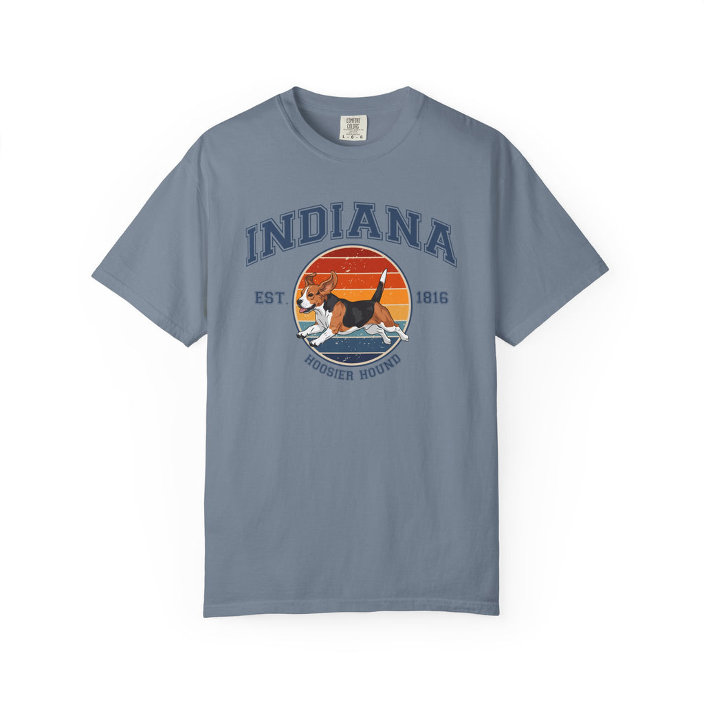 Indiana Vintage State T-Shirt – Sunset Beagle