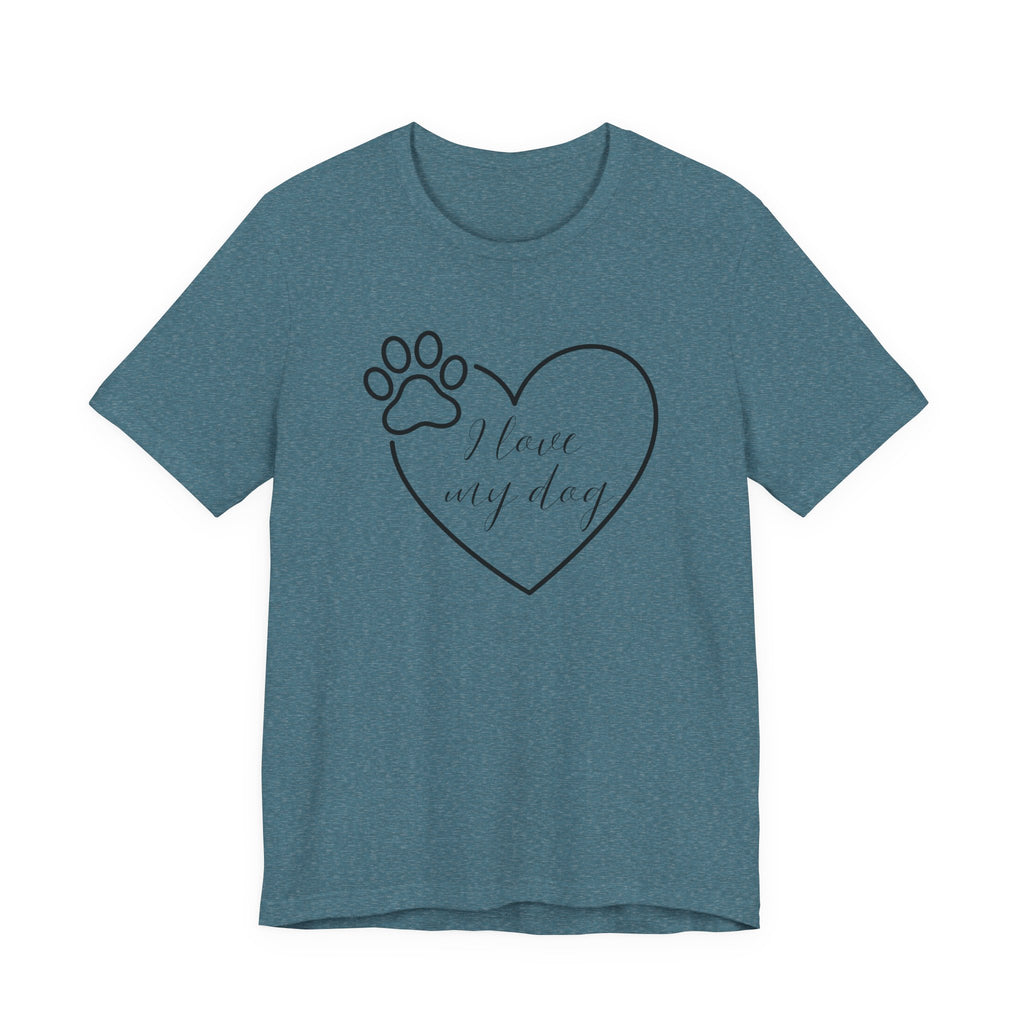 I Love My Dog (Heart and Paw)– T-Shirt