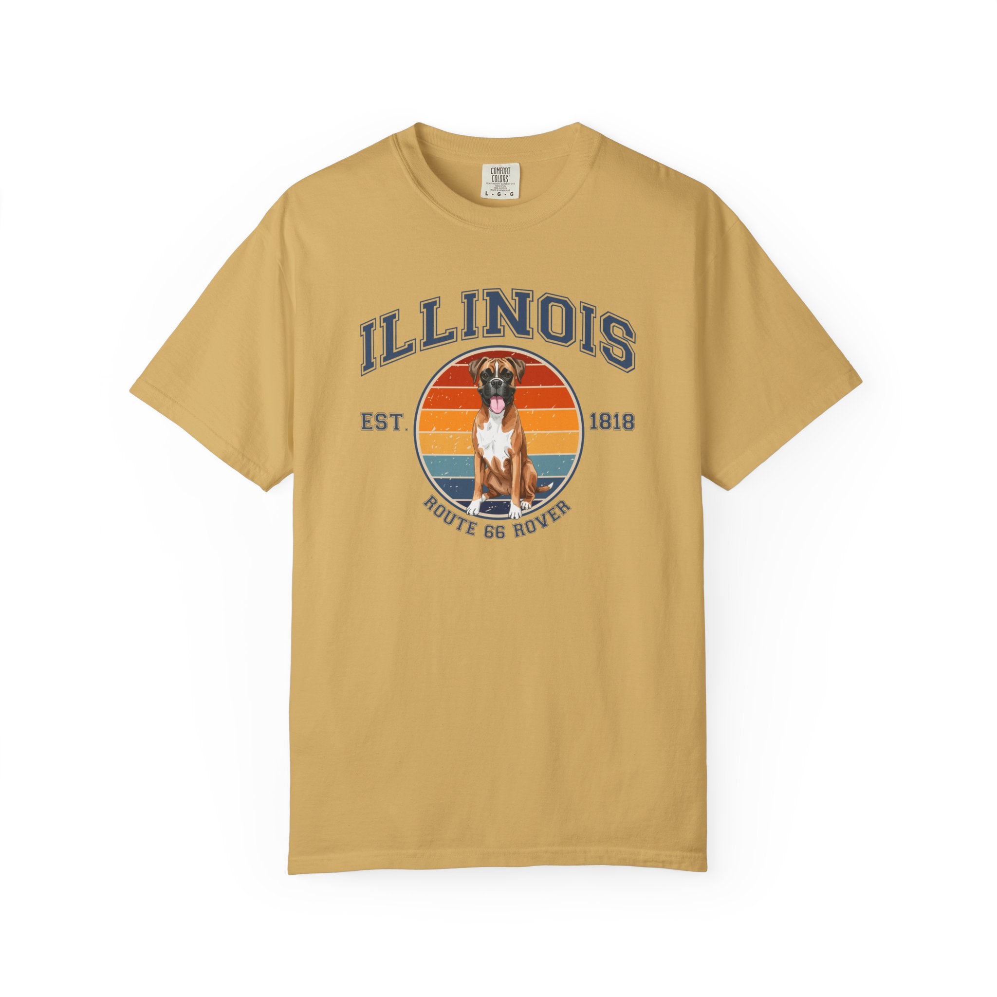 Illinois Vintage State T-Shirt – Sunset Boxer