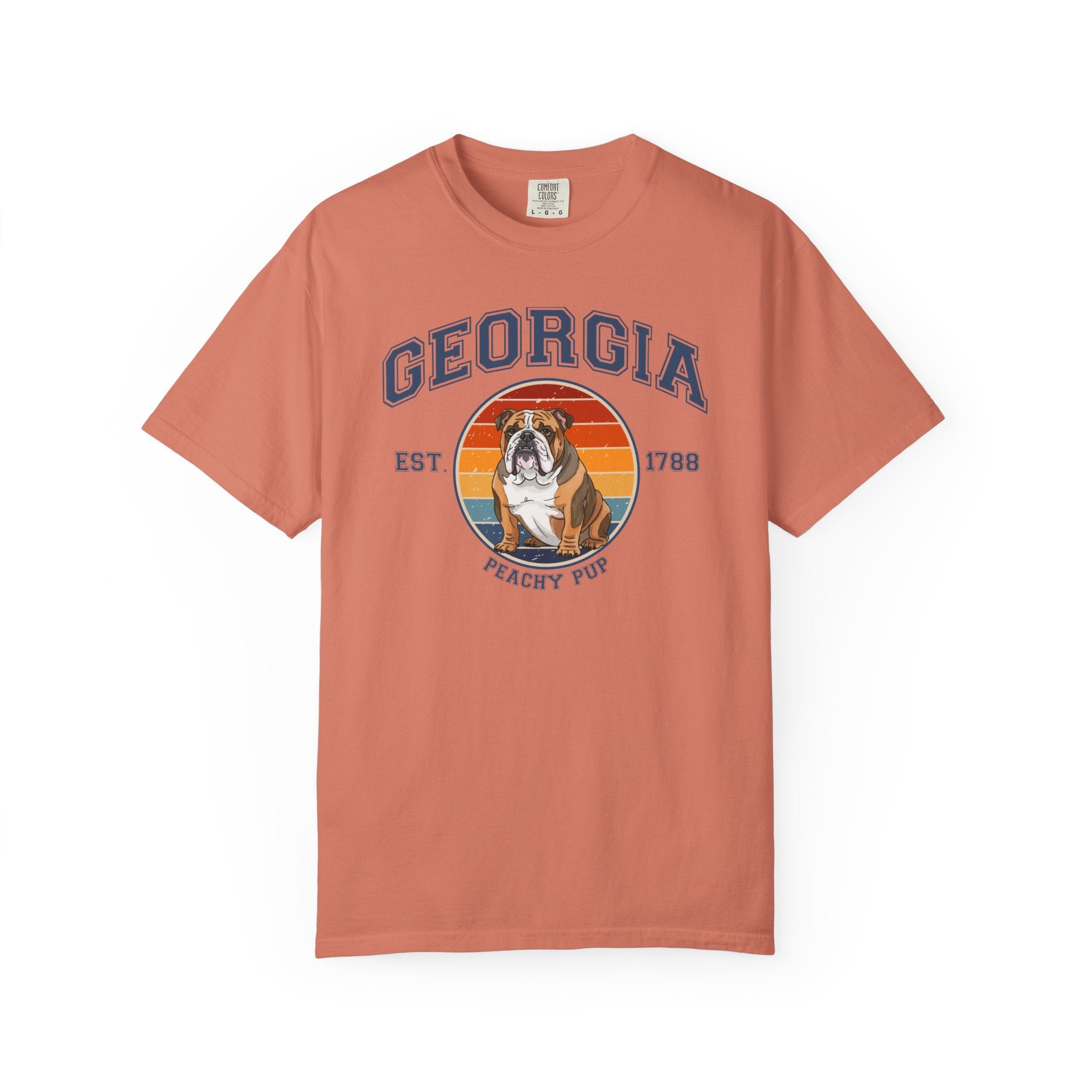 Georgia Vintage State T-Shirt – Sunset Bulldog